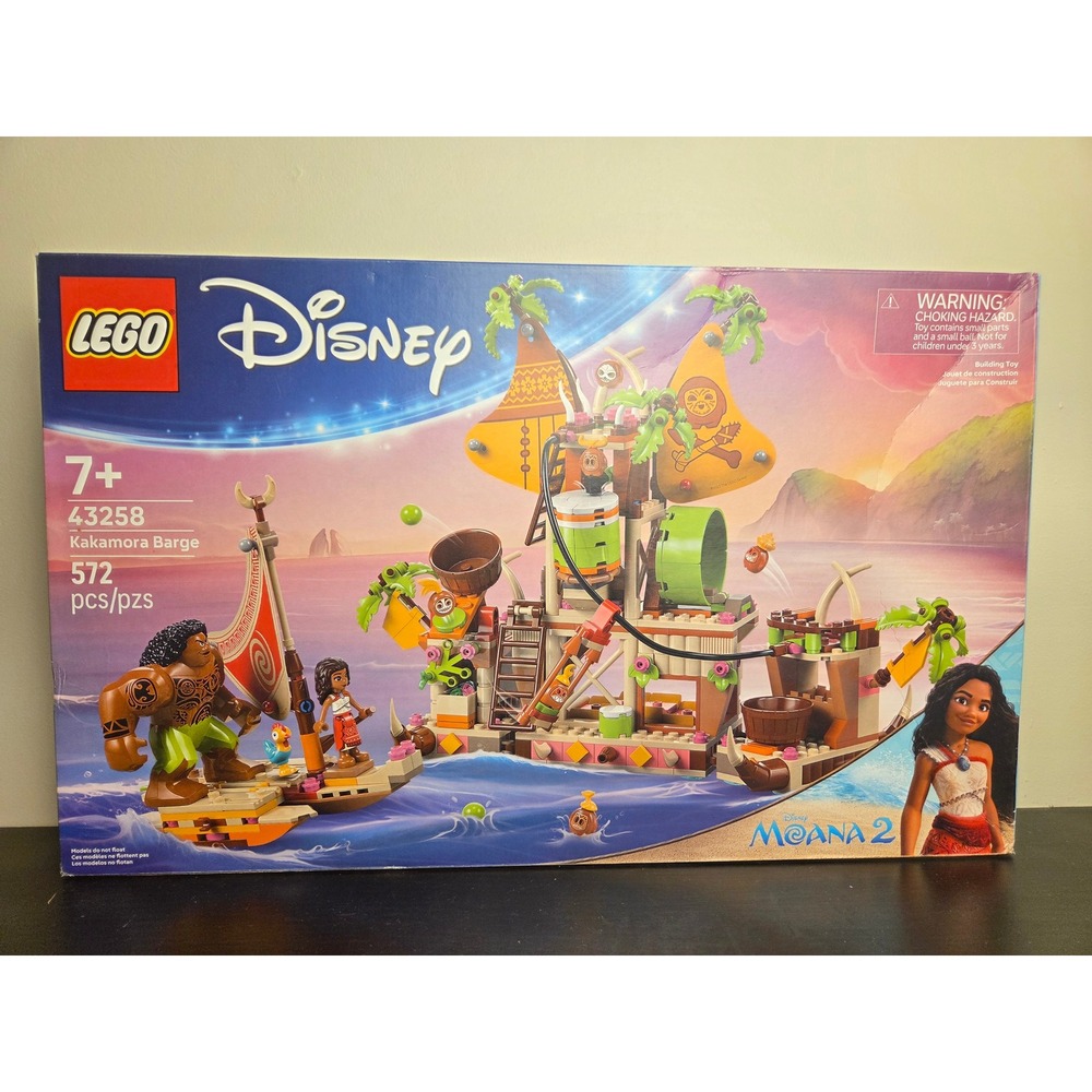 LEGO Disney Moana 2 Kakamora Barge 43258 Building Set 572 Pcs New Sealed Box